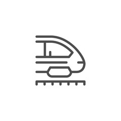 Modern train line icon