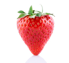 Fresh strawberry isolated.