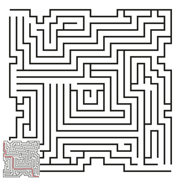 Vector Maze with Answer 50