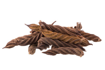 East Indian screw tree ,Thai herb for health on white background