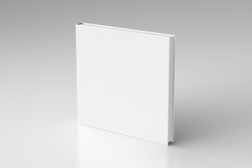 Blank book cover standing
