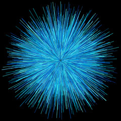 Obraz premium Abstract explosion burst of fireworks light