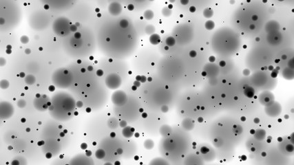 Beautiful monochrome bokeh blurred dots background defocused lights