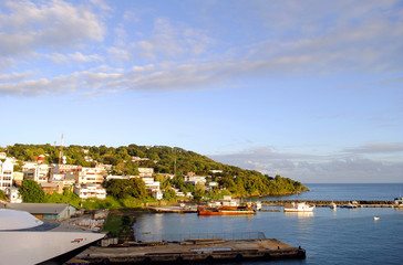 Obraz premium Tobago Scarborough harbour
