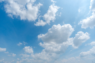 Naklejka na ściany i meble clear blue sky with cloud 