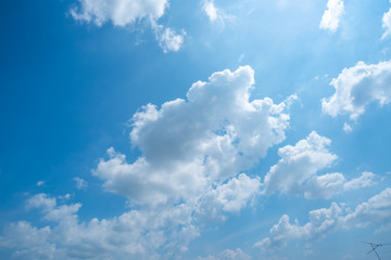 Naklejka na ściany i meble clear blue sky with cloud 