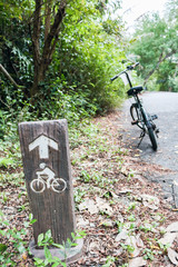 Fototapeta na wymiar sign for bicycle