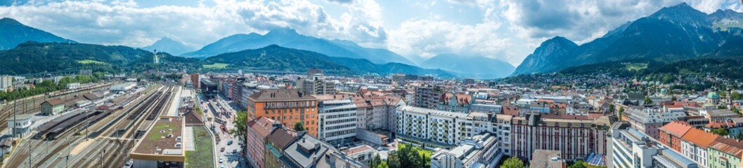 Fototapeta premium General view of Innsbruck in western Austria.