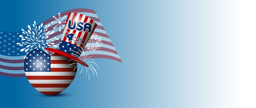 Vector USA 4 july independence day design