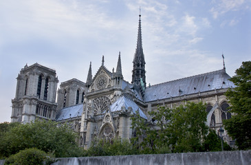View of the cathedral Notre-Dame de Paris