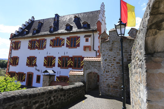Castle, Hutten castle, Bad Soden-Salmunster, Hesse, Germany, Europe