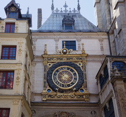 City landscape in Normandy. France in summer. 