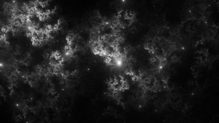 Abstract fractal illustration looks like galaxies