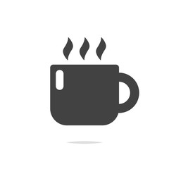 Hot coffee icon vector