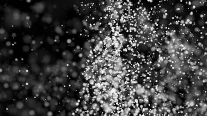 Beautiful monochrome bokeh blurred background defocused lights