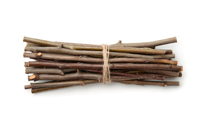 Bunch of wooden twigs