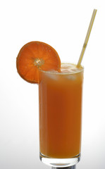 mandarin juice in a glass
