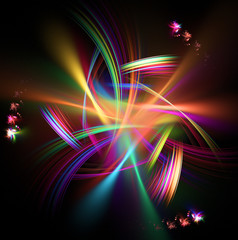 Abstract fractal illustration for creative design