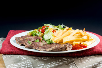 Delicious juicy steak beef meat