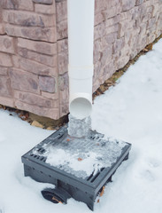 winter lineatum was covered with ice.