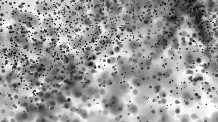 Beautiful monochrome bokeh blurred dots background defocused lights