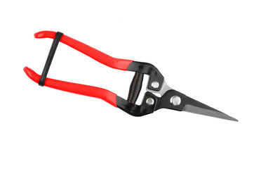 Red garden pruner