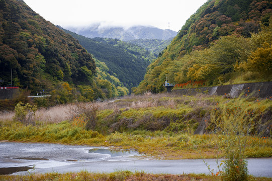 Japan countryside in Kameoka