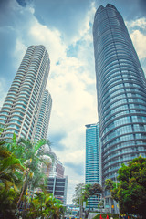 Beautiful tall buildings in Kuala Lumpur. Malaysia