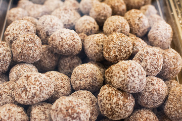 sweet cocoa and coconut pralines Exposure