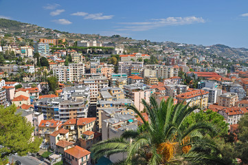 Panorama of San Remo, Italy