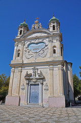 Fototapeta na wymiar Santuario della Madonna della Costa, San Remo, Italy