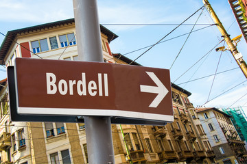 Obraz premium Schild 223 - Bordell