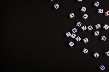 gambling black dice background