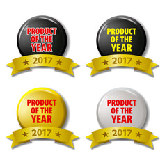 Set of colored circles with text