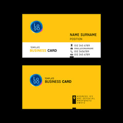 Business card template design.