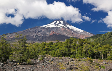Volcano Villarriva at Villarrica N.P. (Chile)
