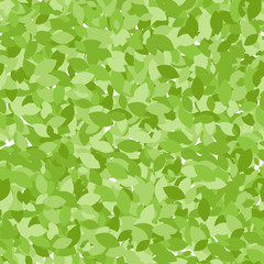 Folliage summer seamless pattern, endless leaves background