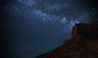 Milky way in monumento Valley