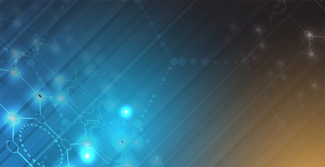 Digital technology world. Business virtual concept. Vector background