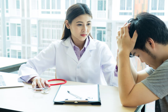 Patient In The Doctor's Office Receiving Bad News