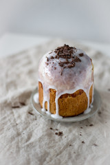 Easter orthodox sweet bread. Holiday concept