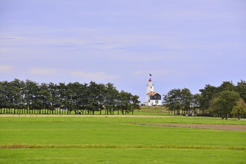 Lighthouse in Marken, the Netherlands