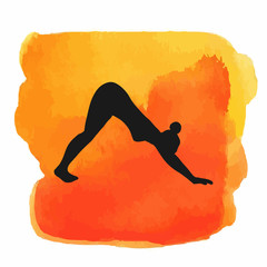 Yoga silhouette