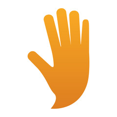 Human hand symbol icon vector illustration graphic design