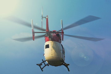 Naklejka na ściany i meble Search and rescue helicopter