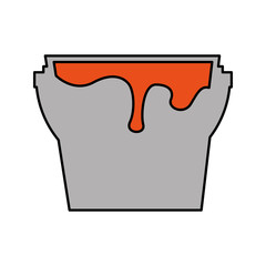 paint pot isolated icon vector illustration design
