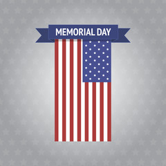 Vector Memorial Day banner