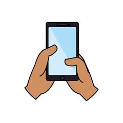 Mobile smartphone technology vector illustration graphic design