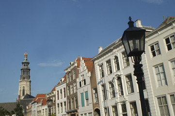 Fototapeta premium A city view of the town Middelburg in Zeeland, the Netherlands