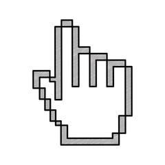 hand pointer mouse icon vector illustration design